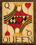 Queen of Hearts Poker Poster