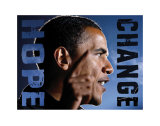 Barack Obama: Hope, Change Art Print
