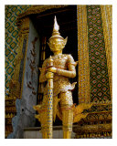 Statue Guarding Emerald Buddha, Bangkok, Thailand