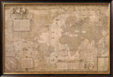 Buy Map World-Antique Paper 1500's at AllPosters.com