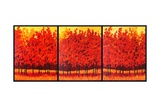 Buy Red Trees Triptych at AllPosters.com