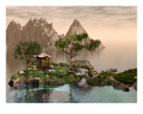 Buy Asian Ocean Landscape at AllPosters.com