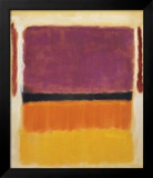 Untitled (Violet, Black, Orange, Yellow on White and Red), 1949 Framed Art Print