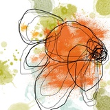Buy Orange Liquid Flower at AllPosters.com