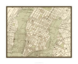 Buy Sepia Map of NY at AllPosters.com