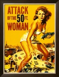 Attack of the 50 Foot Woman Framed Art Print