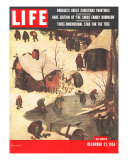 Reproduction of Detail of Bruegel's Painting, The Numbering of Bethlehem, December 27, 1954