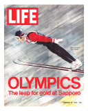 Olympics, Ski Jumper Yukio Kasaya, February 18, 1972