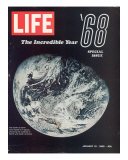 1968 Special Issue, NASA Shot of Earth from Space, Apollo 8 Mission, January 10, 1969