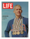 Don Schollander with his Four Olympic Gold Medals Won in Swimming Events, October 30, 1964