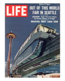 Buy Monorail and Space Needle at World's Fair in Seattle, May 4, 1962 at AllPosters.com