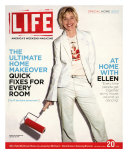 TV Talkshow Host Ellen DeGeneres Holding Paint Roller for Home Makeover Feature, May 20, 2005