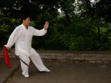 Buy Tai Chi on the Old City Wall, Xi'an, Shaanxi Province, China at AllPosters.com