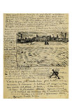 Sketch of Summer Evening in Arles in a Letter to Emile Bernard