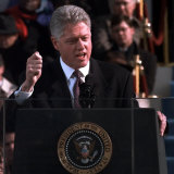President Clinton Delivers Inaugural Speech after Being Sworn in for Second Term, January 20, 1997