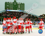 The Detroit Red Wings Celebrate Winning the 2008-09 NHL Winter Classic
