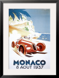 9th Grand Prix Automobile, Monaco, 1937 Framed Art Print