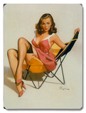 Buy Beach Chair Pin Up Girl at AllPosters.com
