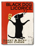 Black Dog Licorice Wood Sign