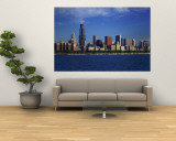Skyline from Lake Michigan, Chicago, Illinois, USA