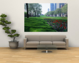 Public Gardens, Loop, Cityscape, Grant Park, Chicago, Illinois, USA