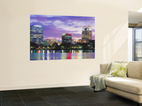 Panoramic View of an Urban Skyline at Night, Orlando, Florida, USA