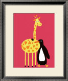 Buy Love Between a Giraffe and a Penguin at AllPosters.com