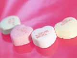 Heart Shaped Candies with Love Messages