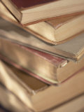 Stack of Old and Dusty Hardcover Books