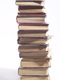 Studio Shot of a Stack of Old Hardcover Books