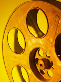 Studio Shot of an Empty Movie Film Reel,
