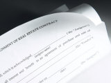 Close-Up of a Formal Real Estate Contract