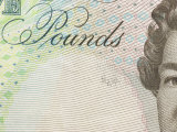 Close-Up of Text on Colorful European Currency