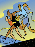 Buy Runners Crossing the Finish Line at AllPosters.com