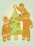 Buy Gingerbread Men Christmas Cookies at AllPosters.com