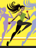 Buy Woman Doing Aerobics at AllPosters.com