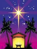 Night Stars over Birthplace of Jesus Christ
