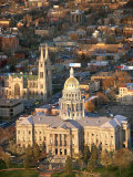 Buy Aerial View of Denver with the Colorado State Capitol Building in Colorado at AllPosters.com