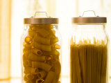 Variety of Dried Pastas in Jars