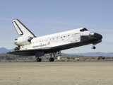 Space Shuttle Endeavour's Main Landing Gear Touches Down on the Runway