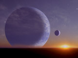 First Rays of a Rising Star Reveal the Distant Gas-Giant Planet Above the Horizon
