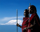 Buy Masai Warriors, Ambosiele Park, Kenya at AllPosters.com