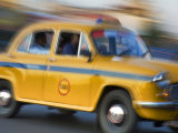 Yellow Ambassador Taxi, Calcutta, Kolkata, West Bengal, India