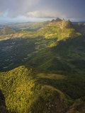 East Mauritius and Pieter Both Mountain, View from Le Pouce Peak, Mauritius, Indian Ocean