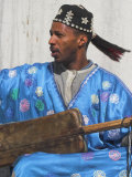 Whirling Dirvish Playes Instrument, Medina, Old City, Marrrakesh, Morocco