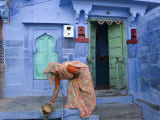Traditional Blue Architecture, Jodhpur, Rajasthan, India