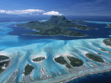 Aerial View over Bora Bora, French Polynesia