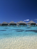 Buy Beach Huts, Moorea, French Polynesia at AllPosters.com