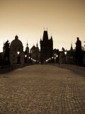 Old Town and Charles Bridge at Dawn, Prague, Czech Republic