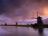 Kinderdijk Windmills, Zuid, Holland